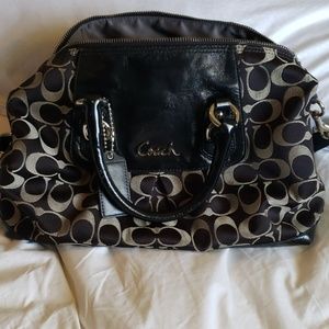 Black Coach Shoulder Purse
